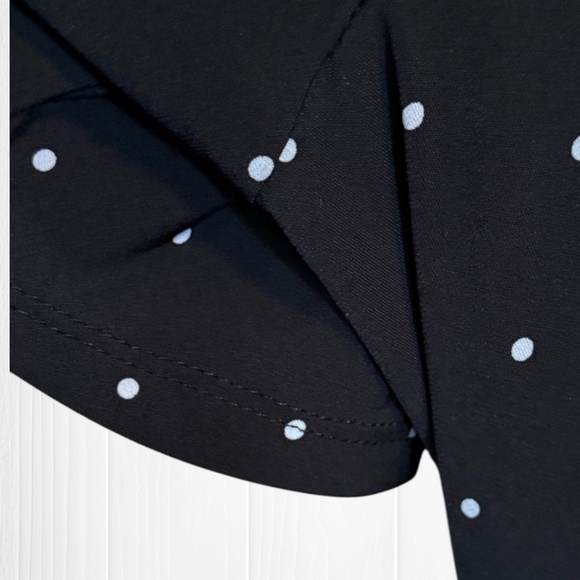 TORRID Studio Knit Flutter Sleeve Romper - Polka Dot - Picture 8 of 16